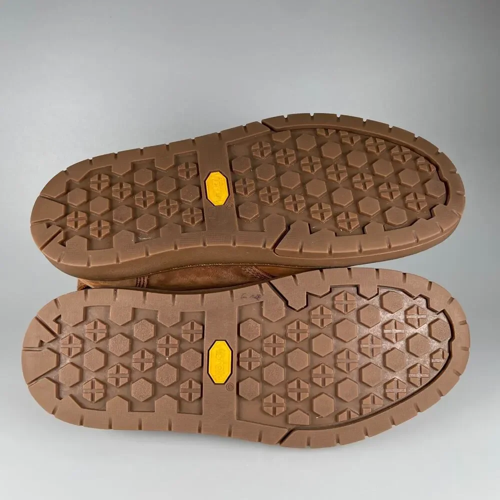 5.11 Tactical Men's 7.5 Chukka Boots Brown Leather Vibram Ankle Lace Up Shoe EUC